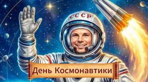 День Космонавтики  12 апреля . Поздравление с Днем Космонавтики . Открытка