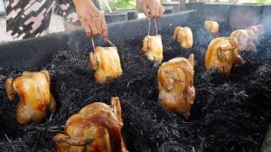 Необычный тайский способ приготовления! Жареные целые цыплята