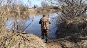 Открытие сезона рыбалки с берега. Пьяная рыбалка. Продолжение весенней обработки сада.
