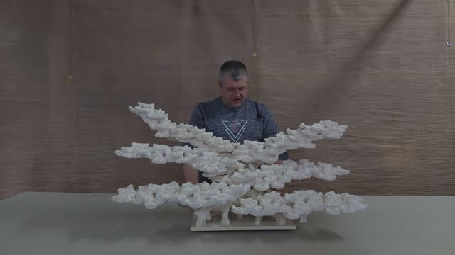 210226 Декорация из биокерамики для морского аквариума.