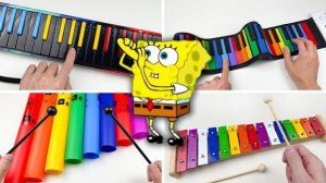 ГУБНАЯ ФЛЕЙТА ГУБКИ БОБА НА КРУТЫХ ИНСТРУМЕНТАХ!