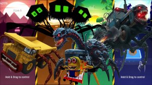 ДОМ-МОНСТР, ГРУЗОВИК-ПАУК, МИНЬОН ПОЕЗД-ПОЖИРАТЕЛЬ, ТРАКТОР-СКОРПИОН Ep. 112