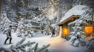 ОХОТНИЧЬЯ ИЗБА В ТАЙГЕ | ЧТО СЛУЧИЛОСЬ СПУСТЯ 4 ГОДА ? СБОР БЕРЕЗОВОЙ ЧАГИ