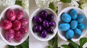 Красим яйца на Пасху | Яйца к пасхе | 3 варианта покрасить яйца на Пасху