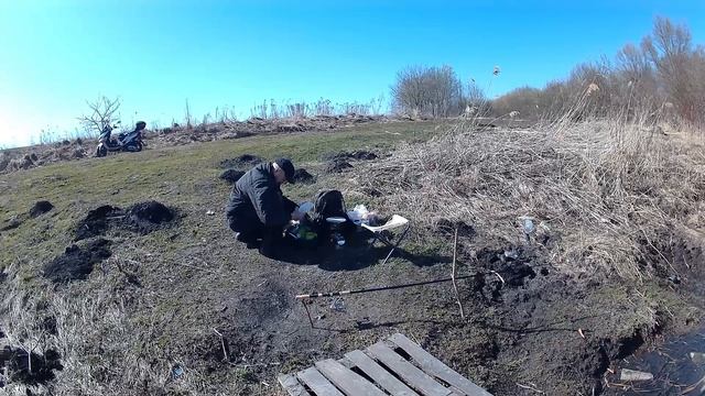 Скутер ГЭЛАКСИ.Дальняк к озеру ранней весной (7)