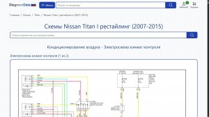 Схемы Nissan Titan I рестайлинг (2007-2015)
