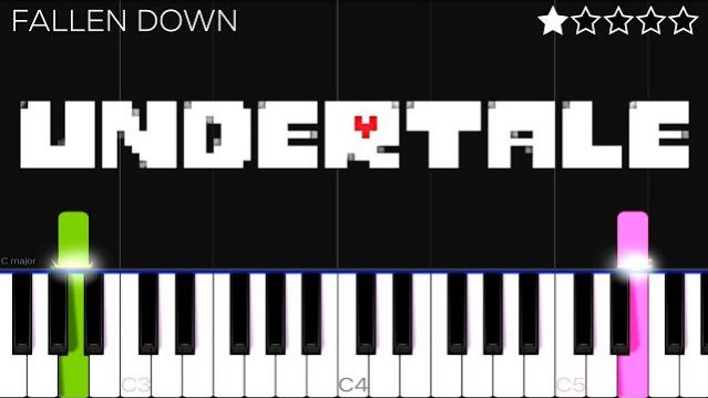 UNDERTALE OST: 085 — FALLEN DOWN | ПРОСТОЙ УРОК ИГРЫ НА ПИАНИНО