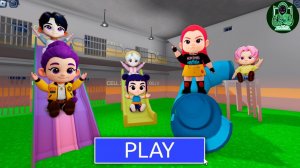 МАЛЫШИ из группы K-POP в АКВАПАРКЕ TOXIC WATERPARK! БАРРИ СБЕЖАЛ ИЗ ТЮРЬМЫ! #roblox #obby