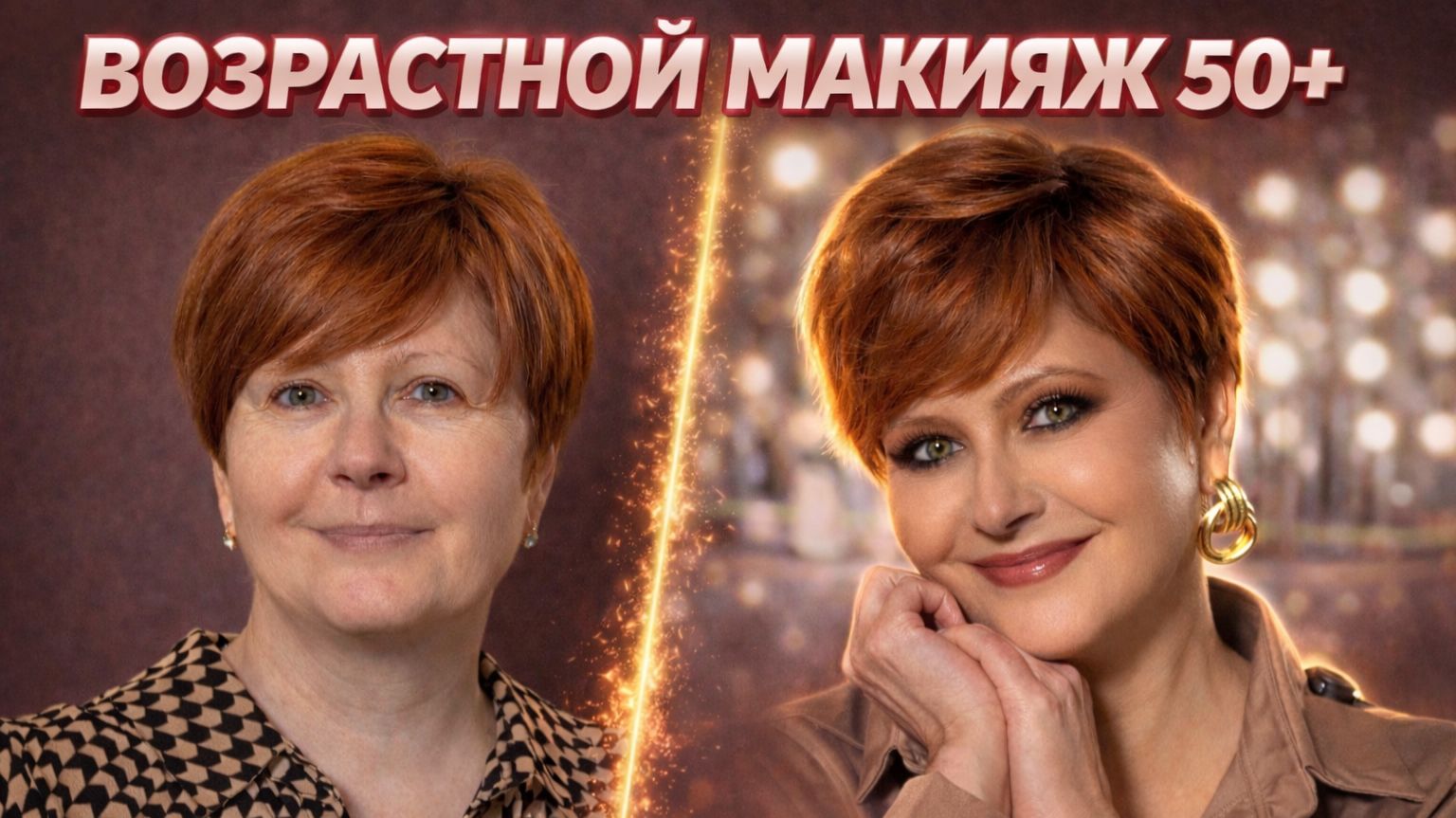 Возрастной макияж 50+