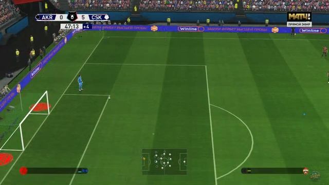Футбол. РПЛ. Акрон - ЦСКА. Обзор матча [PES 2017]