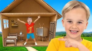 Челлендж «Картонные домики» для детей