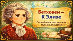 Бетховен – К Элизе 🎻 Классическая музыка для детей - Слушать онлайн