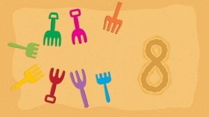 Учим цифры для самых маленьких! Учимся считать до 10 - Песочница! Развивающие мультфильмы для детей