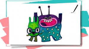 Как нарисовать монстриков Ум и Хрум