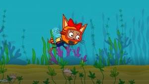 ТРИ КОТА !!! КОТИКИ В ПОИСКАХ  РАКУШЕК !!!