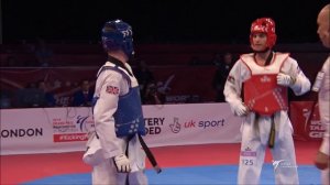 68 кг, Синден vs Абугауш ФИНАЛ Гран-при мира по тхэквондо в Лондоне 2017