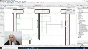 ArchiCad 6-2 Инструмент Объект . Расстановка мебели в гостиной