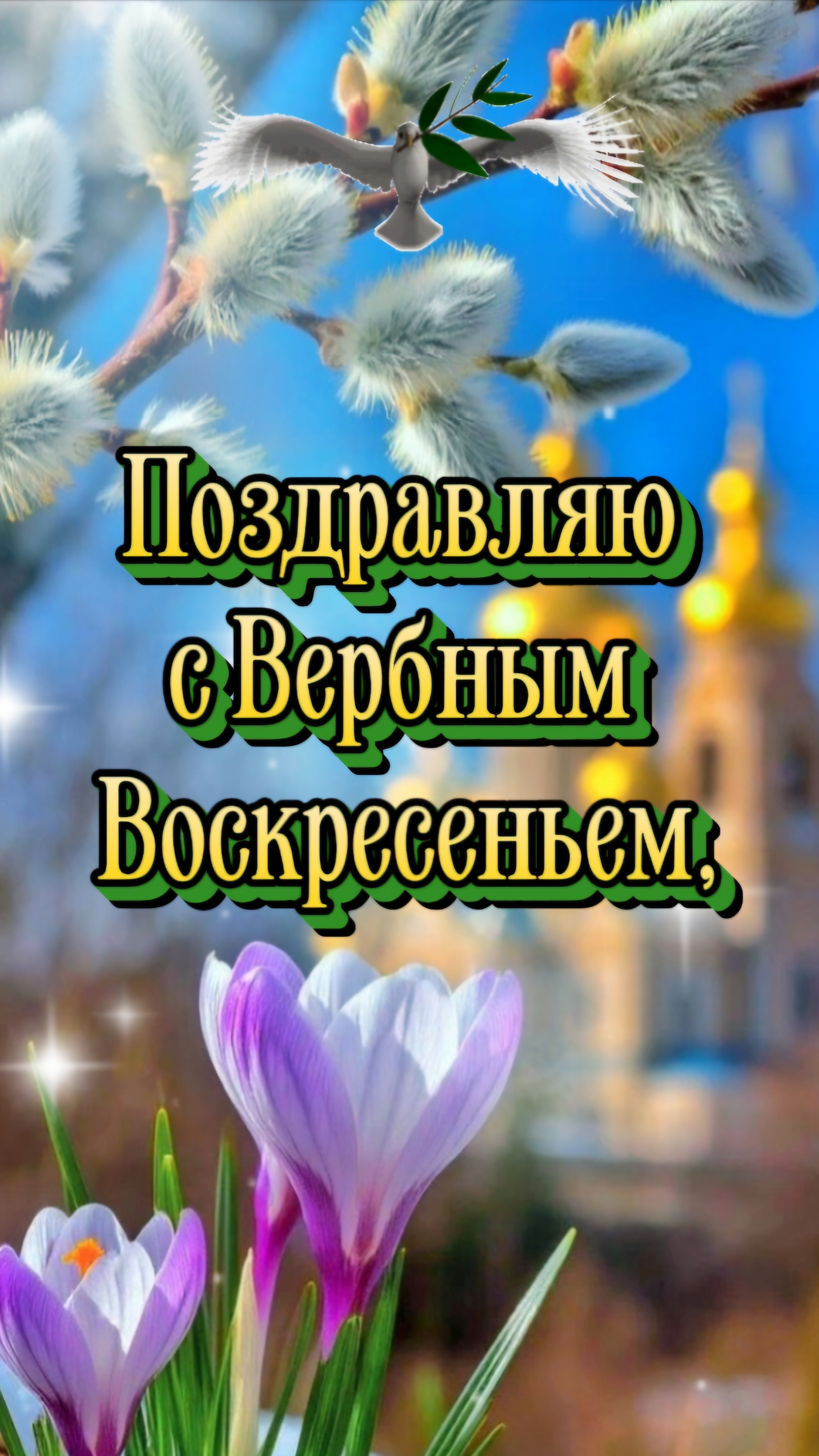 С Вербным Воскресеньем  Красивое поздравление shorts