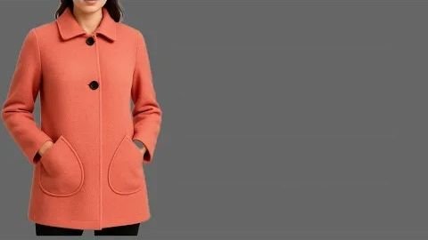 Создание выкройки и раскрой женского полупальто.