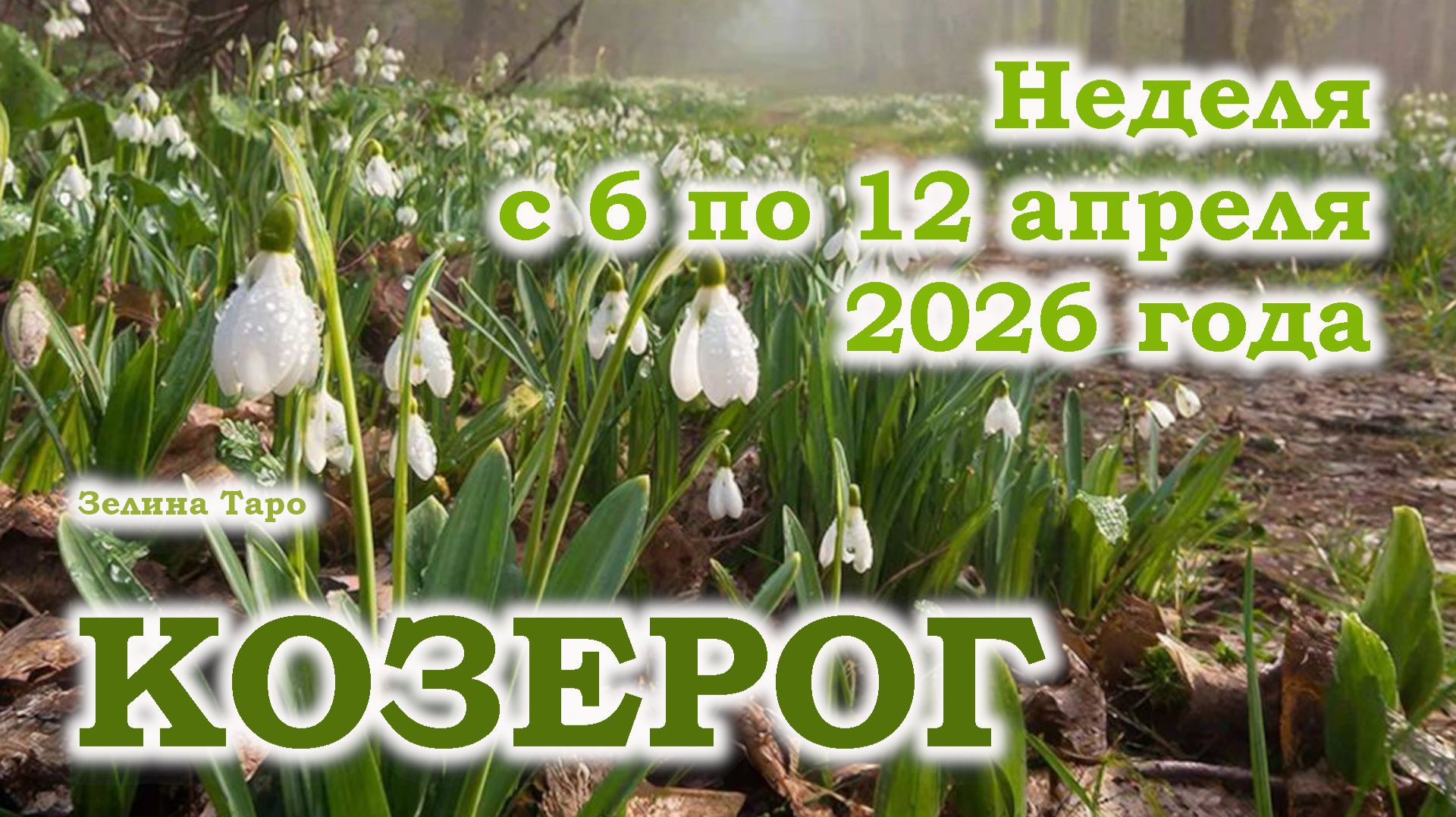 КОЗЕРОГ | ТАРО прогноз на неделю с 6 по 12 апреля 2026 года
