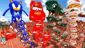 ВСЕ РАЗМЕРЫ ОТ КРОШЕЧНОГО ДО ГИГАНТСКОГО: ЛАЙТНИНГ МАККВИН, CRABTANIC, GOO GAGA, SONIC В ЛАБИРИНТЕ