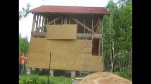 Как смонтировать ОСП (OSB) без лесов на каркасный дом