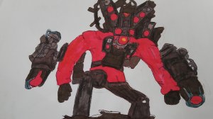 скибиди туалет рисование титана спикер мена 🔥