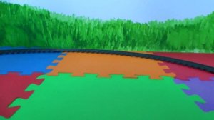 Красный игрушечный поезд и железная дорога игровой набор для детей