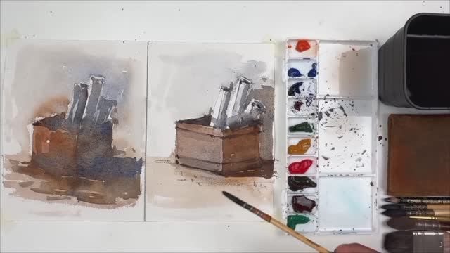 Лучшее упражнение для развития навыков работы с акварелью!