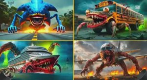 СОНИК МУЛЬТИК: Синий Ежик против Школьного Автобуса и Корабля Монстра ⚡ БИТВА ГИГАНТОВ