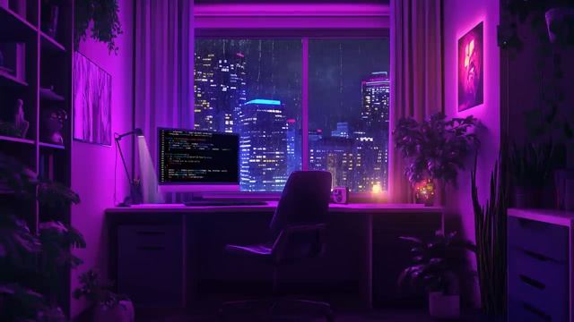 Rainy City 🪀 Lofi Beats To Calm Your Mind And Soothe Your Soul - Retro-Rhythm