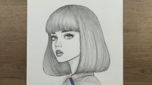 Как шаг за шагом нарисовать красивое лицо девушки  простым карандашом
