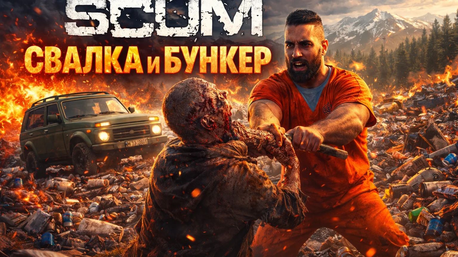 SCUM - СВАЛКА И БУНКЕР НА НОВОМ НИВАСЕ!