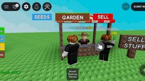 начал играть в Grow a Garden