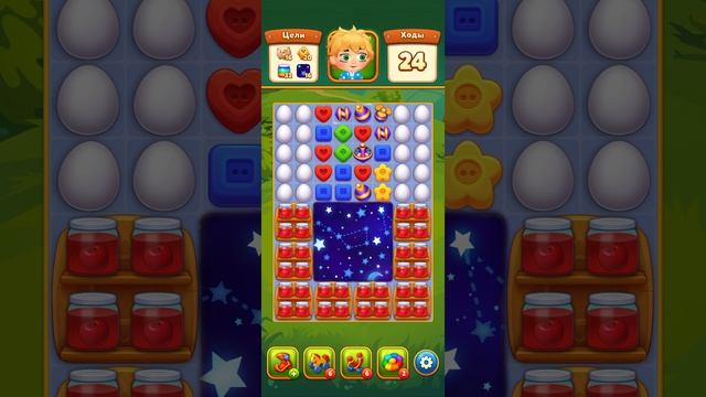 Мир Домовят 1084 и 1085 уровень три в ряд. Сказочная игра для всей семьи)