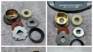 Запчасти электрокатушки Daiwa Supertanacom600W. Главная пара+фрикцион.