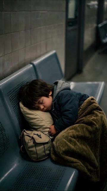 Спящие мечты на холодной станции метро #бездомные #грусть #реальность