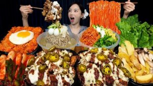 АСМР ЕДА КОРЕЯ | МУКБАНГ | пробуем разную еду со спайси соусом