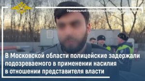 Полицейские задержали подозреваемого в применении насилия в отношении представителя власти