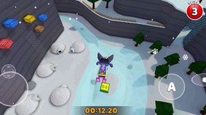 Как пройти миссию паркур в снежной долине в Super Bear Andventure