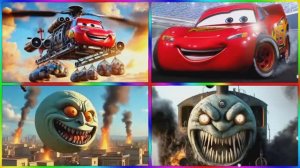 ПАРАВОЗИК ТОМАС И МОЛНИЯ МАКВИН: Битва против Лунного Монстра и Маквина Вертолета 🚂 МУЛЬТИК ГИГАНТЫ