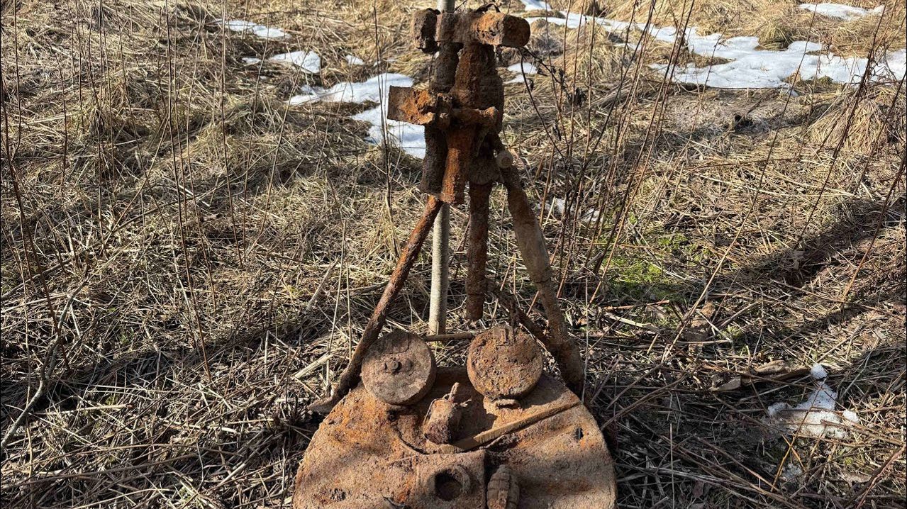Коп по войне. Нашли советский миномет на позициях.