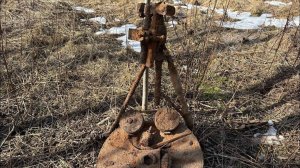 Коп по войне. Нашли советский миномет на позициях.