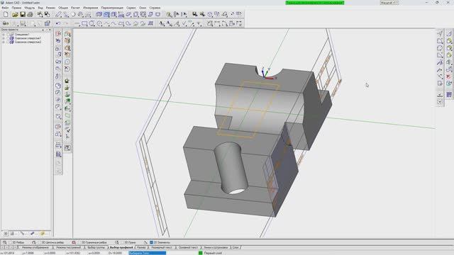 Пример создания чертежа на основе 3д-модели в ADEM