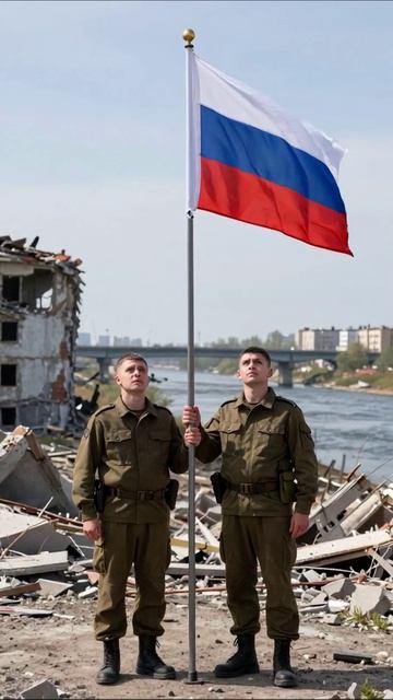Символы мужества: военные под флагом России #Россия #мужества #военные