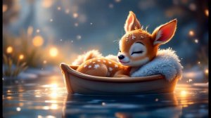 Музыка перед сном для детей 🌙 Расслабляющее видео со спящим оленёнком