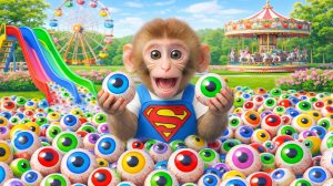 Мультики. Обезьянка и огромные конфеты, детям/видео про обезьянку|детям