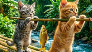 Мои кошки приготовили Вкусную Рыбу!