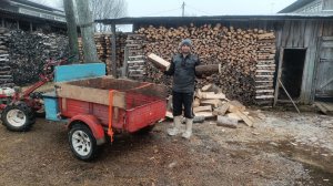 Весенний Сезон открыт на мотоблоке Агро. колоть дрова мужская работа. 04.04.26 г.
