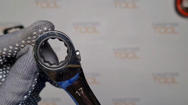 Ключ накидной трещ. изогнут. 17-19мм CrV Yato YT-0287